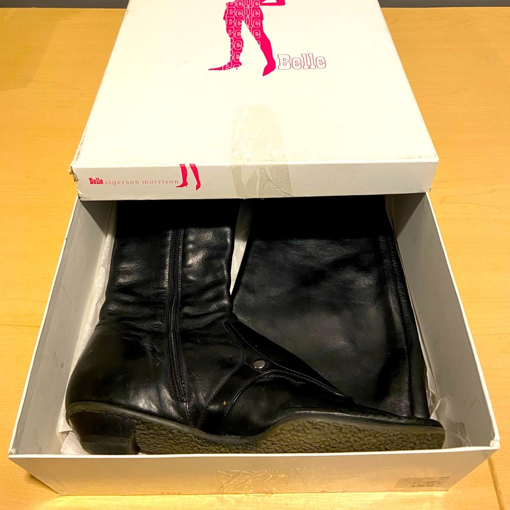 Black knee high boots by Belle